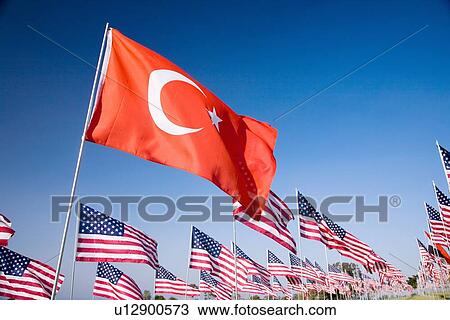 US and Turkey Flags View Large Photo Image Stock Image - US and Turkey Flags. Fotosearch
