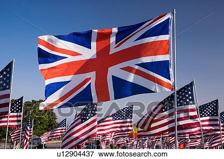 Stock Photo - US and Union Jack Flag. Fotosearch