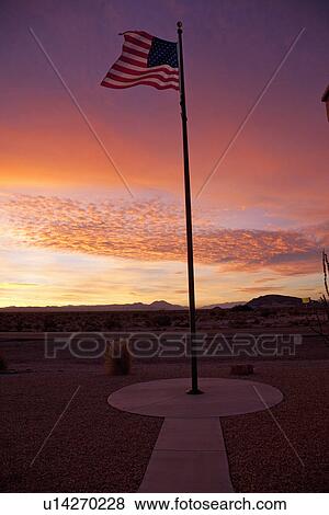 US Flag at Sunrise View Large Photo Image Stock Photo - US Flag at Sunrise. Fotosearch