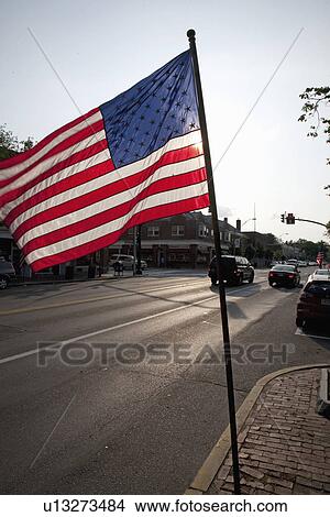 US Flag on Memorial Day, Concord, MA View Large Photo Image Picture - US Flag on Memorial Day, Concord, MA. Fotosearch