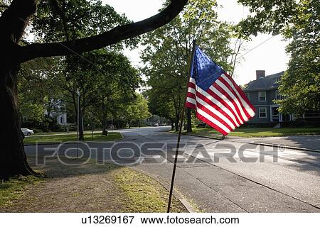 US Flag on Memorial Day, Concord, MA View Large Photo Image Stock Photo - US Flag on Memorial Day, Concord, MA. Fotosearch