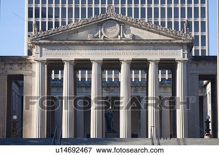 Stock Photo - War Memorial, Nashville, Tennessee, USA. Fotosearch