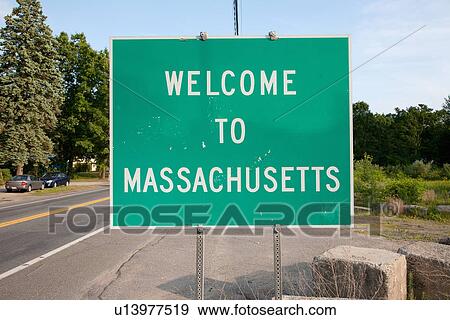Welcome to Massachusetts View Large Photo Image Stock Photo - Welcome to Massachusetts. Fotosearch
