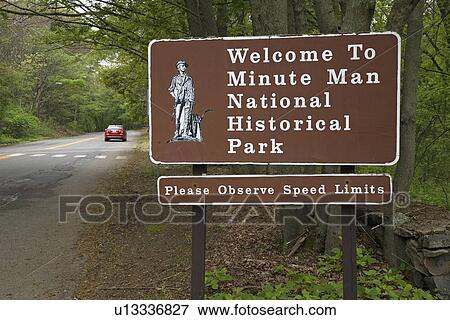 Welcome to Minute Man National Historical Park View Large Photo Image Stock Photo - Welcome to Minute Man National Historical Park. Fotosearch