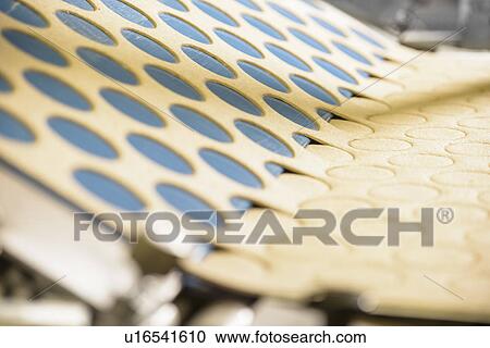 Biscuits on production line in factory View Large Photo Image Stock Image - Biscuits on production line in factory. Fotosearch