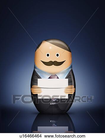 Businessman Russian doll with envelope View Large Photo Image Picture - Businessman Russian doll with envelope. Fotosearch