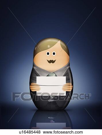 Businessman Russian doll with envelope View Large Photo Image Stock Photo - Businessman Russian doll with envelope. Fotosearch