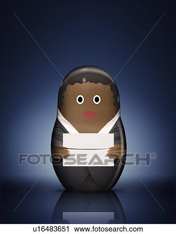 Businesswoman Russian doll with envelope View Large Photo Image Stock Image - Businesswoman Russian doll with envelope. Fotosearch