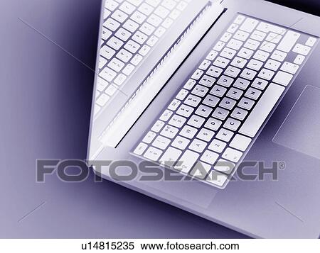 Stock Photography - Inverted image of laptop computer. Fotosearch