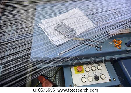 Loom and tools in textile mill View Large Photo Image Stock Photograph - Loom and tools in textile mill. Fotosearch