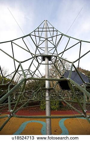 Cable climbing frame in playground View Large Photo Image Stock Image - Cable climbing frame in playground. Fotosearch