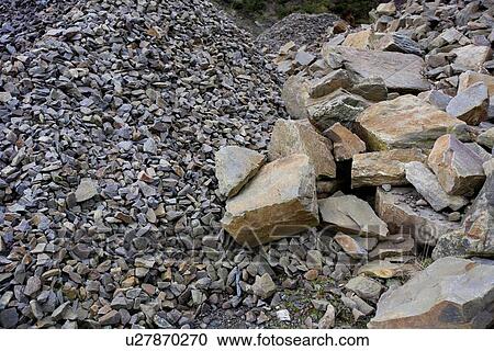Close-up of different sized piles of rocks View Large Photo Image Stock Image - Close-up of different sized piles of rocks. Fotosearch