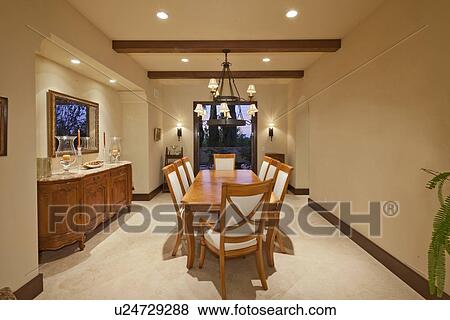 Dining room View Large Photo Image Stock Photo - Dining room. Fotosearch