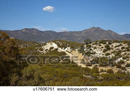 Dirt road with background view of desert mountains View Large Photo Image Stock Image - Dirt road with background view of desert mountains . Fotosearch
