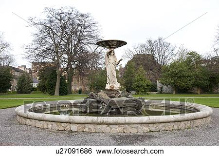 Fountain in Iveagh Gardens, Dublin View Large Photo Image Stock Photograph - Fountain in Iveagh Gardens, Dublin. Fotosearch