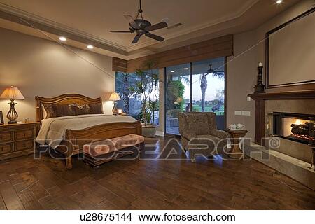 Picture - Interior of Bedroom. Fotosearch