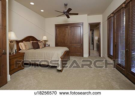Stock Image - Interior of Bedroom. Fotosearch