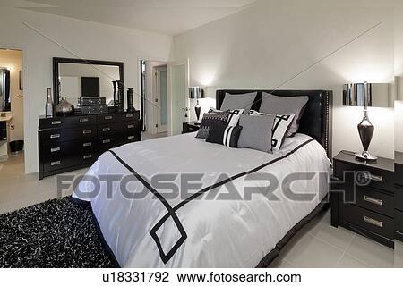 Stock Image - Interior of Bedroom. Fotosearch