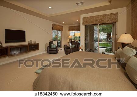 Stock Image - Interior of Bedroom. Fotosearch
