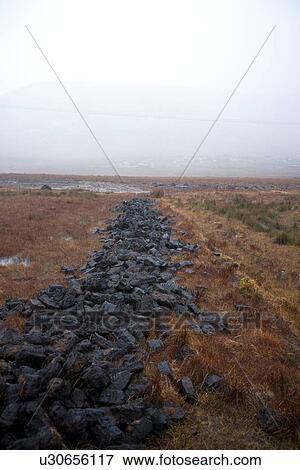 Stock Photo - Peat cuttings. Fotosearch