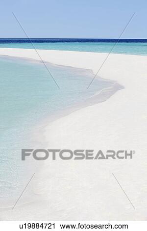 Stock Image - Beautiful Deserted Tropical Beach. Fotosearch