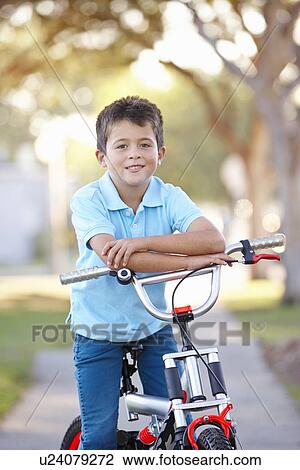 Boy Riding Bike On Path View Large Photo Image Stock Image - Boy Riding Bike On Path. Fotosearch