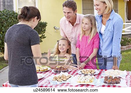 Family Running Charity Bake Sale View Large Photo Image Picture - Family Running Charity Bake Sale. Fotosearch