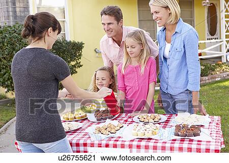 Family Running Charity Bake Sale View Large Photo Image Stock Image - Family Running Charity Bake Sale. Fotosearch