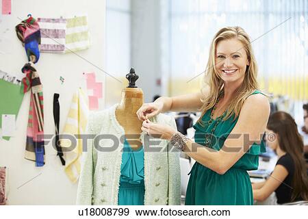 Fashion Designer In Studio View Large Photo Image Stock Photo - Fashion Designer In Studio . Fotosearch