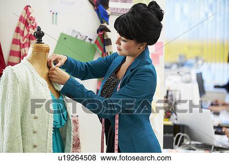 Fashion Designer In Studio View Large Photo Image Stock Photo - Fashion Designer In Studio . Fotosearch
