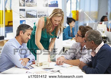 Meeting In Architects Office View Large Photo Image Stock Image - Meeting In Architects Office. Fotosearch
