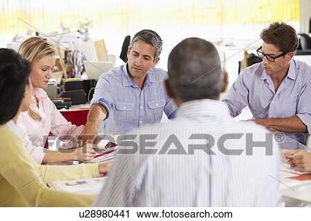 Team Meeting In Creative Office View Large Photo Image Stock Image - Team Meeting In Creative Office. Fotosearch