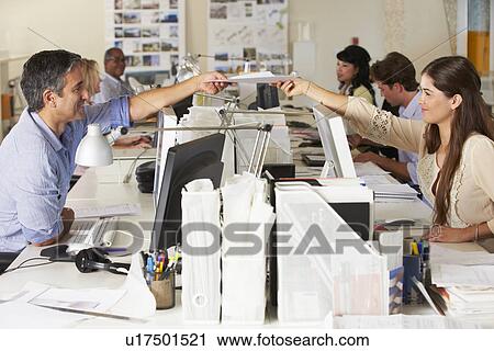 Team Working At Desks In Busy Office View Large Photo Image Stock Image - Team Working At Desks In Busy Office. Fotosearch