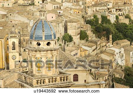 Aerial view of Ragusa Ibla, Sicily, Italy View Large Photo Image Stock Image - Aerial view of Ragusa Ibla, Sicily, Italy. Fotosearch