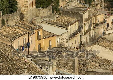 Aerial view of Ragusa Ibla, Sicily, Italy View Large Photo Image Stock Image - Aerial view of Ragusa Ibla, Sicily, Italy. Fotosearch