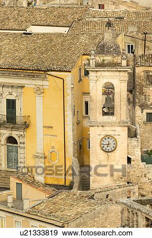 Aerial view of Ragusa Ibla, Sicily, Italy View Large Photo Image Stock Photo - Aerial view of Ragusa Ibla, Sicily, Italy. Fotosearch