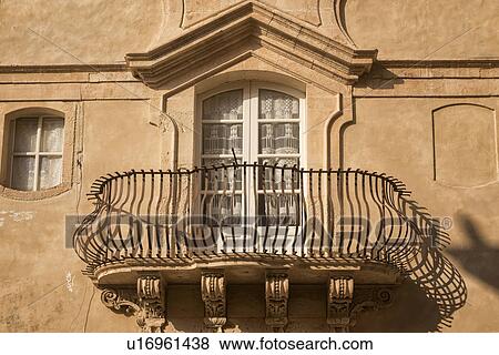 Architectural detail: Baroque palazzo window, Noto Sicily, Italy View Large Photo Image Stock Photo - Architectural detail: Baroque palazzo window, Noto Sicily, Italy. Fotosearch
