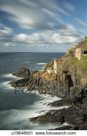 Stock Image - Botallak tin mines, Cornwall, England. Fotosearch