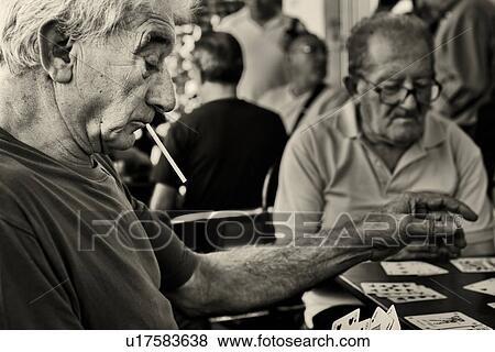 Card game in Villarosa, Sicily, Italy View Large Photo Image Stock Photo - Card game in Villarosa, Sicily, Italy. Fotosearch