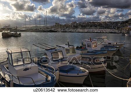 Castellammare al Golfo at sunrise, aerial view, Sicily, Italy View Large Photo Image Stock Image - Castellammare al Golfo at sunrise, aerial view, Sicily, Italy. Fotosearch