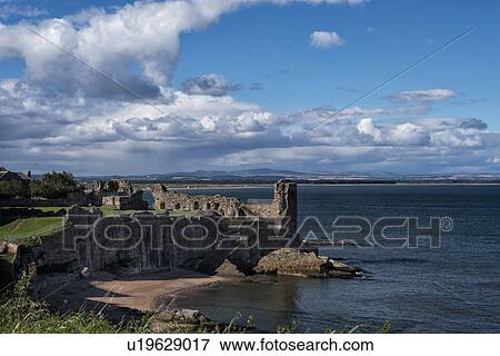 Castle ruins, St. Andrews, Scotland View Large Photo Image Stock Photo - Castle ruins, St. Andrews, Scotland. Fotosearch