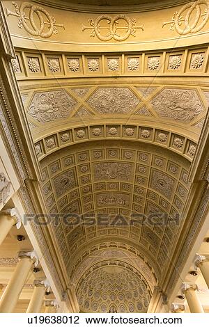 Church interior, coffered arched ceiling MonteCastello di Vibio, View Large Photo Image Stock Image - Church interior, coffered arched ceiling MonteCastello di Vibio,. Fotosearch