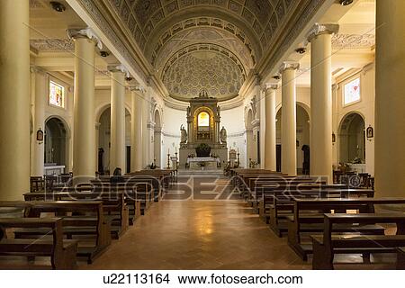 Picture - Church interior, MonteCastello di Vibio, Umbria, Italy. Fotosearch
