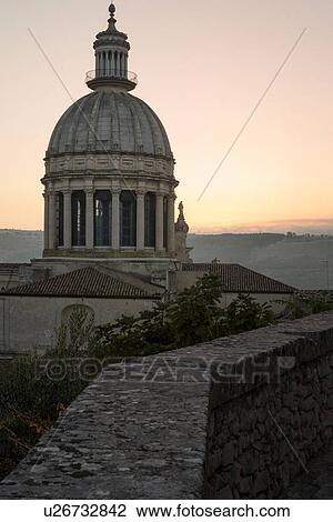 Duomo cupola in Ragusa Ibla at sunrise, Sicily, Italy View Large Photo Image Stock Image - Duomo cupola in Ragusa Ibla at sunrise, Sicily, Italy. Fotosearch