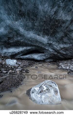 Ice cave at Skaftafell, Iceland View Large Photo Image Stock Photo - Ice cave at Skaftafell, Iceland. Fotosearch