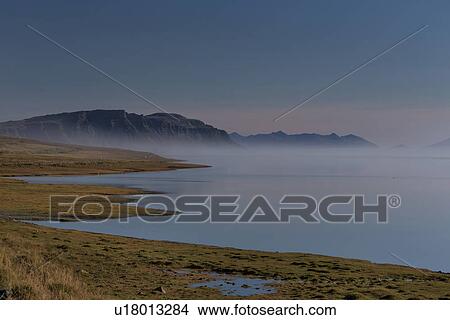 Picture - Iceland coastline in the mist. Fotosearch