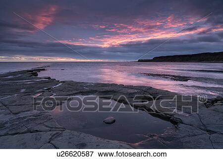 Kimmeridge tidal pools at sunset, Dorset, England View Large Photo Image Stock Photo - Kimmeridge tidal pools at sunset, Dorset, England. Fotosearch