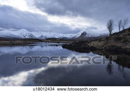 Loch Ba at sunset, Glen Coe, Scotland View Large Photo Image Picture - Loch Ba at sunset, Glen Coe, Scotland. Fotosearch