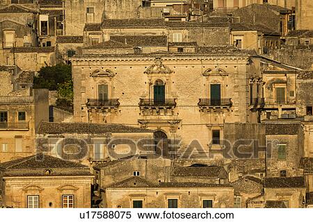 Modica aerial sunset view, Sicily, Italy View Large Photo Image Stock Photography - Modica aerial sunset view, Sicily, Italy. Fotosearch