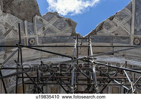 Stock Image - Poggioreale interior detail of earthquake destruction, Sicily, I. Fotosearch